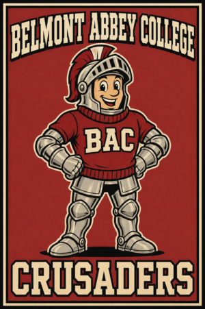 Belmont Abbey College Crusaders Roman Knight Wall Art