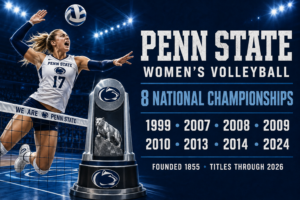 Penn State Women’s Volleyball Championships Wall Art