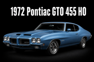 1972 Pontiac GTO 455 HO Blue Muscle Car Wall Art