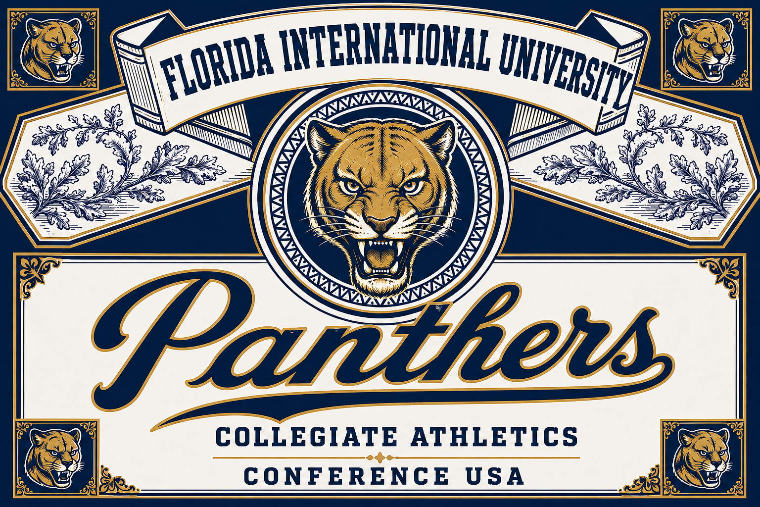 Florida International University Panthers Collegiate Athletics Wall Art