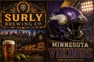 Surly Brewing Co. Minnesota Vikings Brewery Wall Art