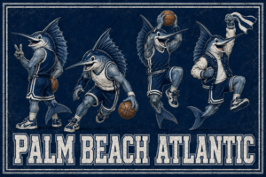 Palm Beach Atlantic Sailfish Basketball Wall Art