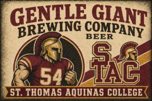 Gentle Giant Brewing Company STAC Spartan Wall Art