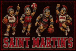 Saint Martins Basketball Gladiator Mascots Wall Art