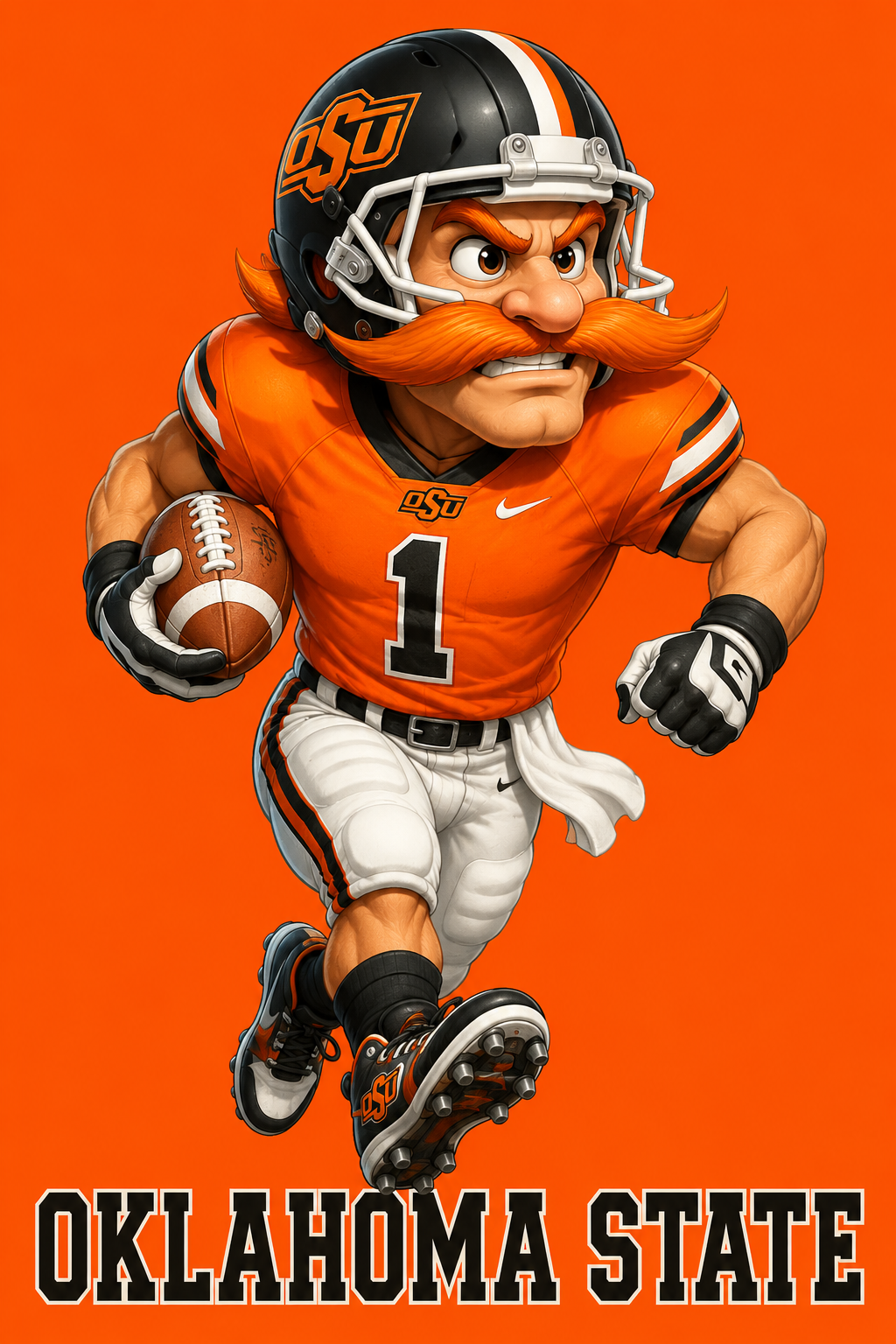 Oklahoma State Football Cowboy Wall Art