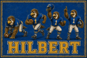Hilbert Eagles Football Retro-Style Wall Art
