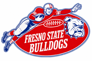 Fresno State Bulldogs Football Player and Bulldog Graphic