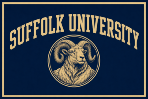 Suffolk University Ram Navy and Gold Wall Art