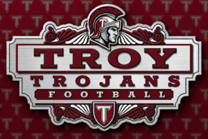 Troy Trojans Football Helmet Plaque Wall Art