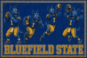 Bluefield State Bulldogs Football Vintage-Style Wall Art