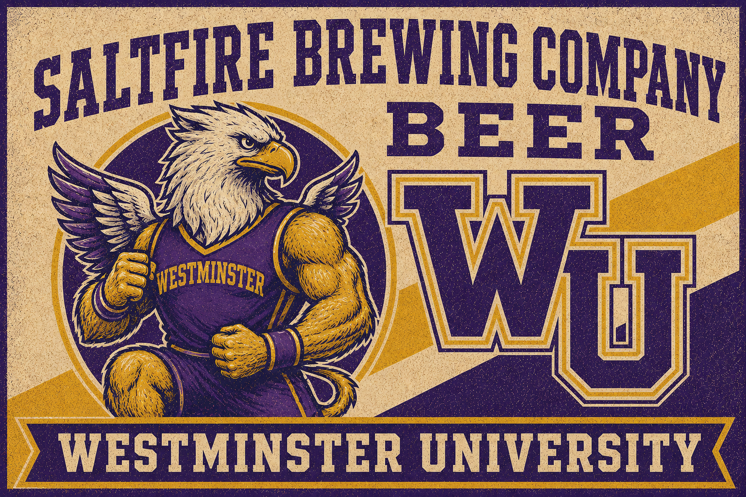 Westminster University Eagle Brewing Company Wall Art