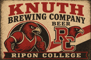 Vintage-Style Knut Brewing Company Ripon College Wall Art