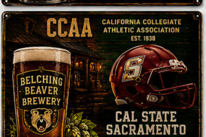 California Collegiate Athletic Association Brewery Hockey Sign