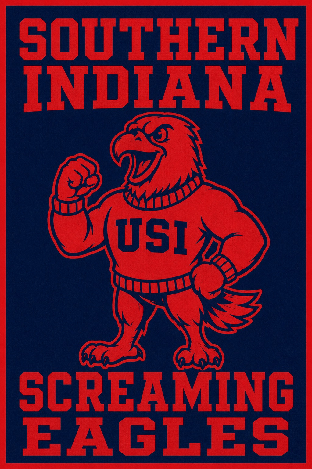 Southern Indiana Screaming Eagles Graphic Wall Art