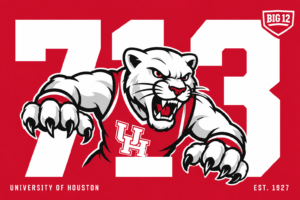 University of Houston Cougar Big 12 Sports Wall Art