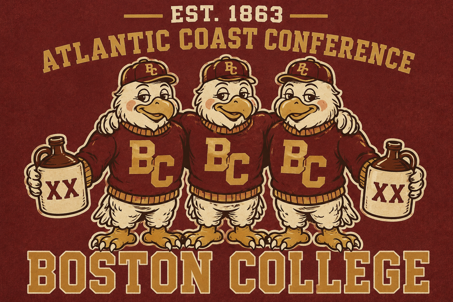 Boston College Eagles Atlantic Coast Conference Wall Art