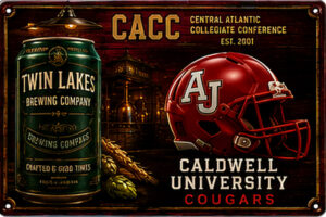 Caldwell University Cougars CACC Vintage-Style Wall Sign