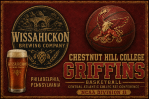 Wissahickon Brewing & Chestnut Hill Griffins Vintage-Style Wall Art