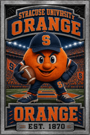 Syracuse Orange Football Mascot Stadium Wall Art