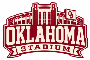 Oklahoma Stadium Red and Cream Graphic Wall Art