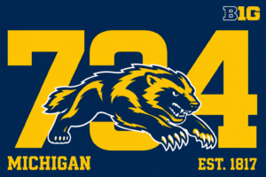 Michigan Wolverine BIG 724 Graphic Wall Art