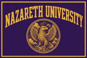 Nazareth University Eagle Purple and Gold Wall Art