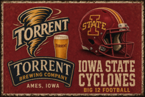 Torrent Brewing Company Iowa State Cyclones Football Wall Art