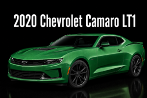 2020 Chevrolet Camaro LT1 Green Sports Car Wall Art