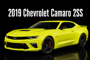 2019 Chevrolet Camaro 2SS Yellow Sports Car Wall Art