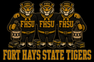 Fort Hays State Tigers Triple Tiger Graphic