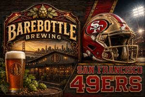 San Francisco 49ers Football and Barebottle Brewing Wall Art