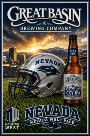 Great Basin Brewing Company Nevada Wolf Pack Poster