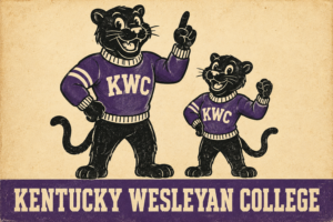 Kentucky Wesleyan College Panthers Vintage-Style Wall Art