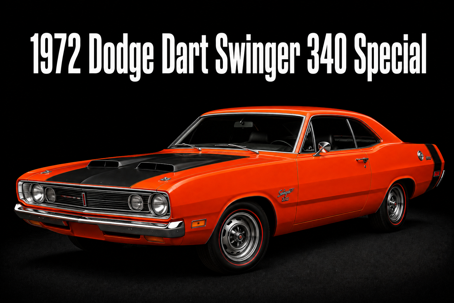 1972 Dodge Dart Swinger 340 Special Car Wall Art