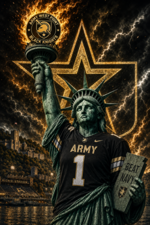 Army West Point Black Knights Statue of Liberty Wall Art