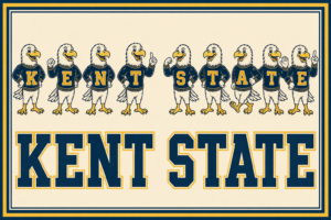 Penn State Eagle Mascot Typography Wall Art