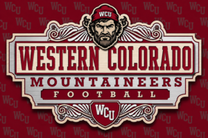 Western Colorado Mountaineers Football WCU Wall Sign