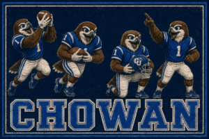 Chowan Football Bird Mascot Vintage-Style Wall Art