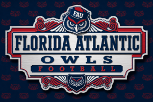 Florida Atlantic Owls Football Vintage-Style Wall Art