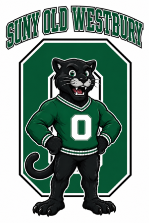 SUNY Old Westbury Panther Green Mascot Wall Art