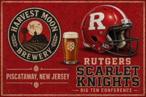 Rutgers Scarlet Knights Brewery Style Wall Art