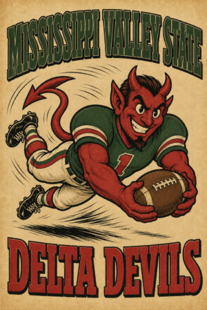 Mississippi Valley State Delta Devils Football Wall Art