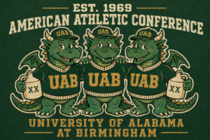 UAB Dragons American Athletic Conference Graphic Print