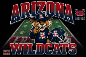 Arizona Wildcats Football Field Graphic Wall Art