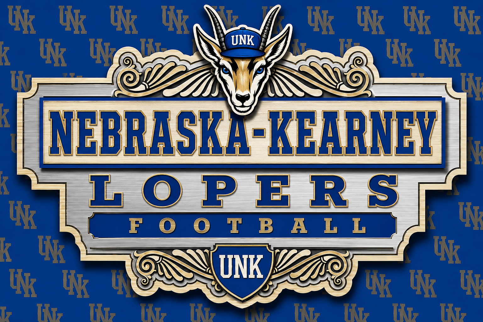 Nebraska-Kearney Lopers Football Decorative Wall Art