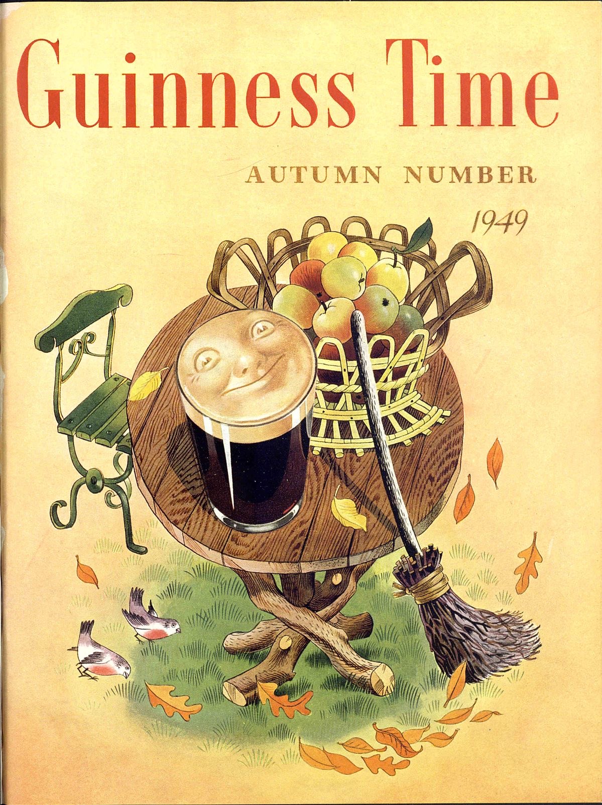 Guinness Time Autumn Number 1949 Cover Art Print