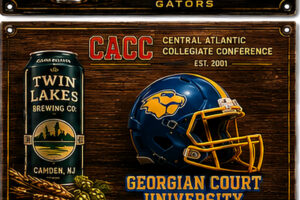 CACC Georgian Court University Football Brewery Wall Sign