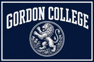 Gordon College Lion Crest Navy Wall Art