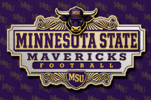 Minnesota State Mavericks Football Bull Plaque Wall Art