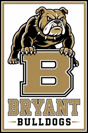 Bryant Bulldogs Bulldog B Printed Wall Art